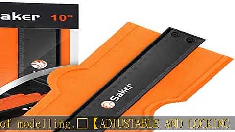 Saker Contour Gauge (10 Inch Lock) Profile Tool- Adjustable Lock-Precisely Copy Irregular Shape Dup