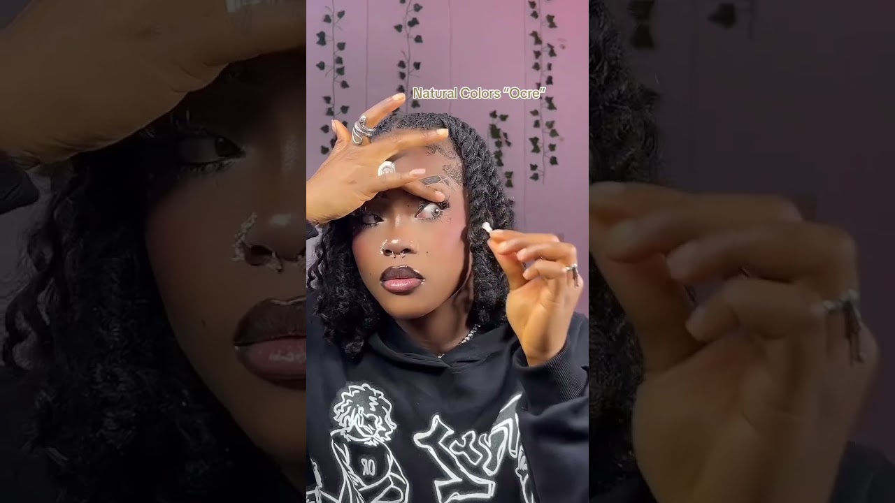 Solotica Yearly Colored Contacts Try-on Haul - Natural Colors Ocre on Dark Eyes