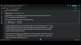 Implementasi Solusi Persamaan Nirlanjar dengan Python | Tugas Metode Numerik
