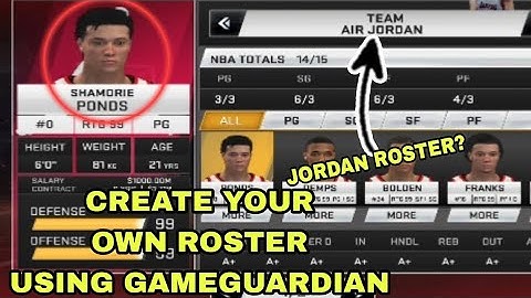 PAANO GUMAWA NG SARILI MONG ROSTER GAMIT ANG GAMEGUARDIAN ||MARCKYPH2K||