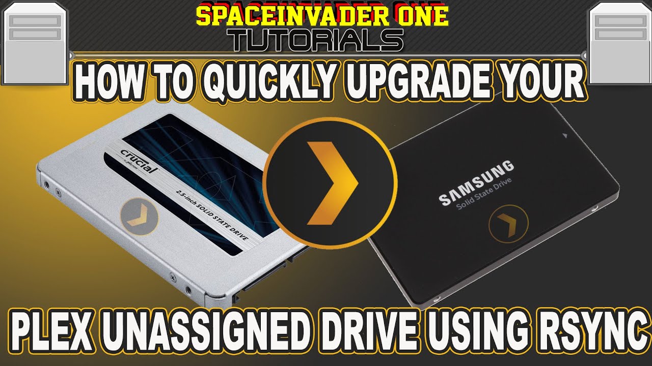 How to Quickly Upgrade your Plex Appdata Unassigned Drive using RSYNC -  YouTube
