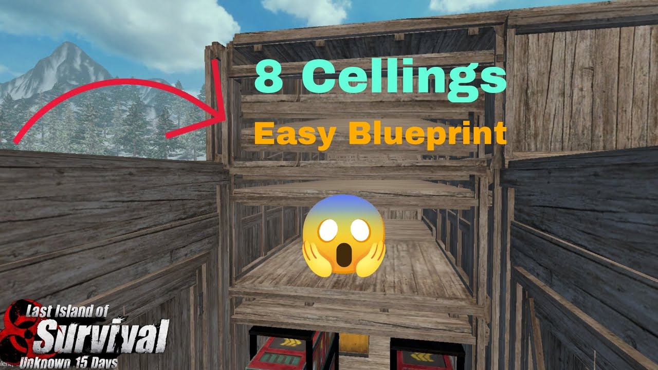 Base design with 8 ceilings Solo Duo and legion base|Last Island OF Survival 