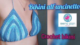 Tutorial bikini all'uncinetto ( parte sopra) tutorial triangolo per costume .. uncinetto facile