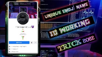 How to make Facebook Emoji name Account I