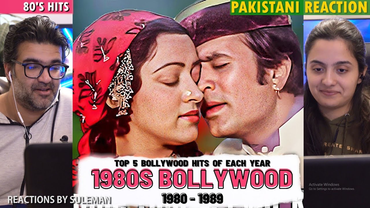 Pakistani Couple Reacts To Top 5 Bollywood Hits Of Each Year | 1980-1989 