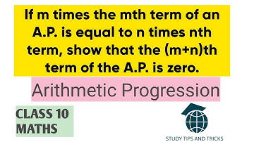 If m times the mth term A.P. is equal to n times nth term, show that (m+n)th  term of A.P. is zero