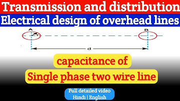capacitance of single phase two wire line | parameters of transmission lines | future inventors|byFI