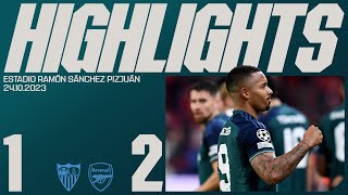 HIGHLIGHTS | Sevilla v Arsenal (1-2) | UEFA Champions League | Martinelli, Gabriel Jesus