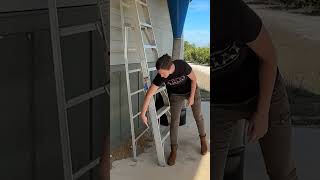 A dangerous stepladder mistake! #nationalladdersafetymonth