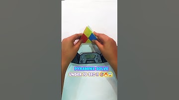 The Fastest Pyraminx Solution (Under 10 Seconds!) #shorts #shortsfeed #pyraminx #cubing #rubikscube