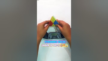 The Fastest Pyraminx Solution (Under 10 Seconds!) #shorts #shortsfeed #pyraminx #cubing #rubikscube