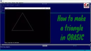 How to make a triangle in QBASIC