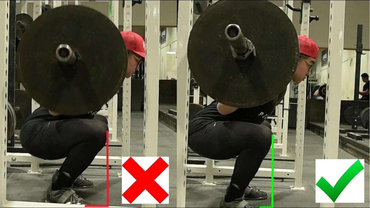 knee travel in squat