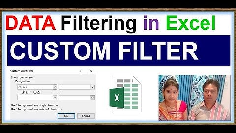 Create Custom Filters Using Excel Advanced Filter | custom filter | EXCEL