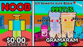 Roblox Mit Euch Steal A Brainrot Ich Bewerte Heute Eure Basis Verlosung