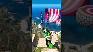 Gta V Dangerous Stunt On Mount Chiliad Episode.57 #Shorts