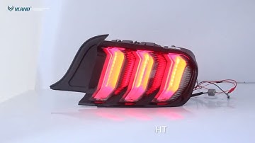 VLAND GT Five Model Full LED Taillights For Ford Mustang 2015-2019