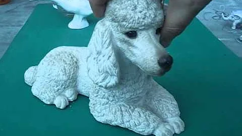 sandicast sandra brue large stone poodle sculpture...