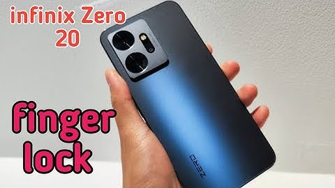 Set Fingerprint In Infinix Zero 20, Fingerprint Lock Setting Infinix Zero 20,