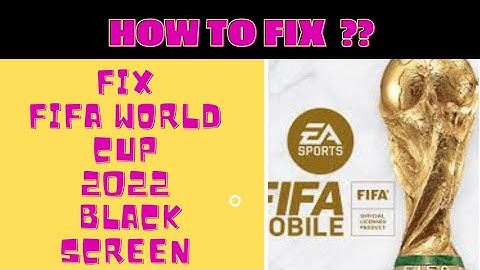 #fifa #world #cup HOW TO FIX BLACKSCREEN PROBLEM IN FIFA MOBILE WORLD CUP ⚽ | FING 24 😎