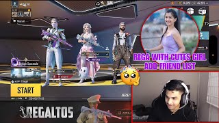 Rega With Cutes Girl Add Friend List 🥰 | REGA News