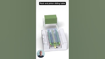 Rack and Pinion - Sliding Table #cad #working #mechanism #gripper #3ddesign #engineering #solidworks