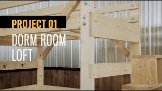 How to Build a Dorm Room Loft | Bozek Builds Project 01