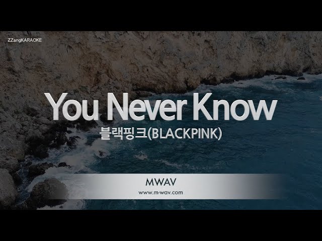 [짱가라오케/노래방] 블랙핑크(BLACKPINK)-You Never Know [ZZang KARAOKE] class=