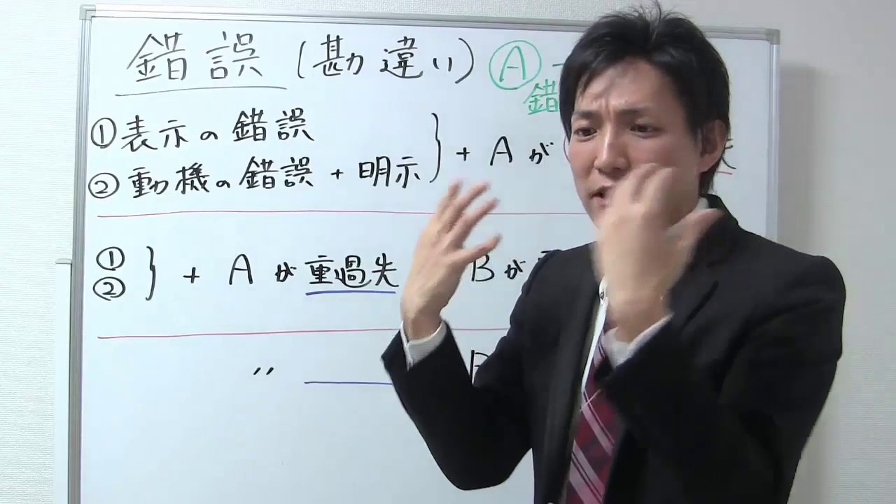 錯誤取消しできる場合とは？【宅建レトス小野】