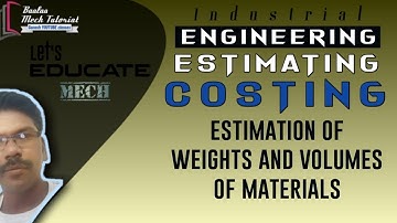 Estimation of weights and volume of materials, solved problem, baalaa