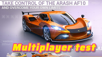 Arash AF10 multiplayer test in Asphalt 8 