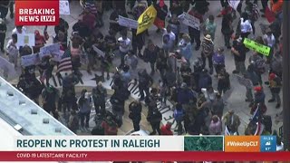 ReOpen NC Protesters hold rally outside Capitol