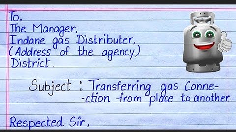 Application for gas transfer || application for gas transfer from one place to another