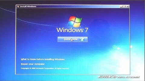 Windows 7 Install RC1 - BWOne.com