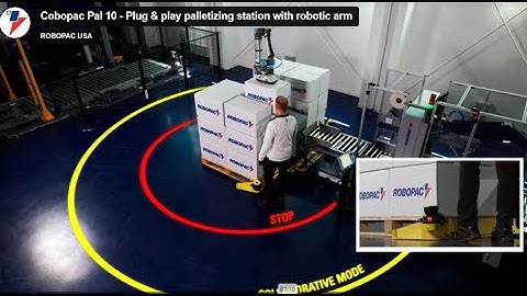 Cobopac Pal 10 - Plug & play palletizing station with robotic arm