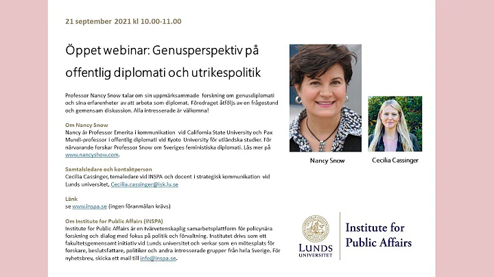 Gender perspective on public diplomacy with Profes...