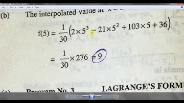 Lagrange interpolation Modeling in Matlab::Hari
