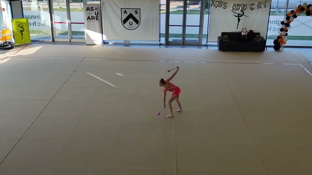 Lia Wettkampf Italien Udine 2026 AK12 Keule TSV Friedberg Rhythmische Sportgymnastik RSG