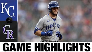 Royals vs. Rockies Game Highlights (5\/13\/22) | MLB Highlights