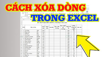 Các cách xóa dòng trong Excel siêu đơn giản