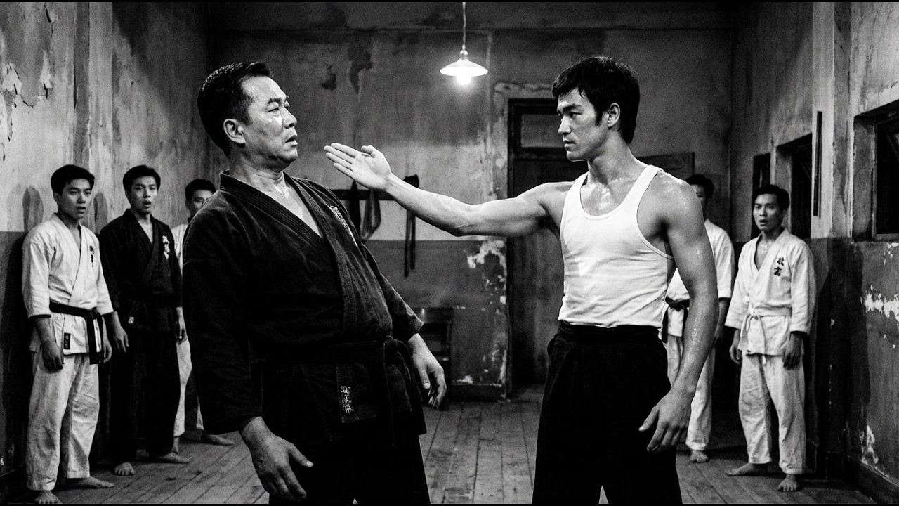 Брюс Ли бросил вызов мастеру чёрного пояса в 18 лет — зал онемел от финала.