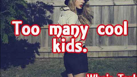 Taylor Swift - 22 - Lyrics on Screen