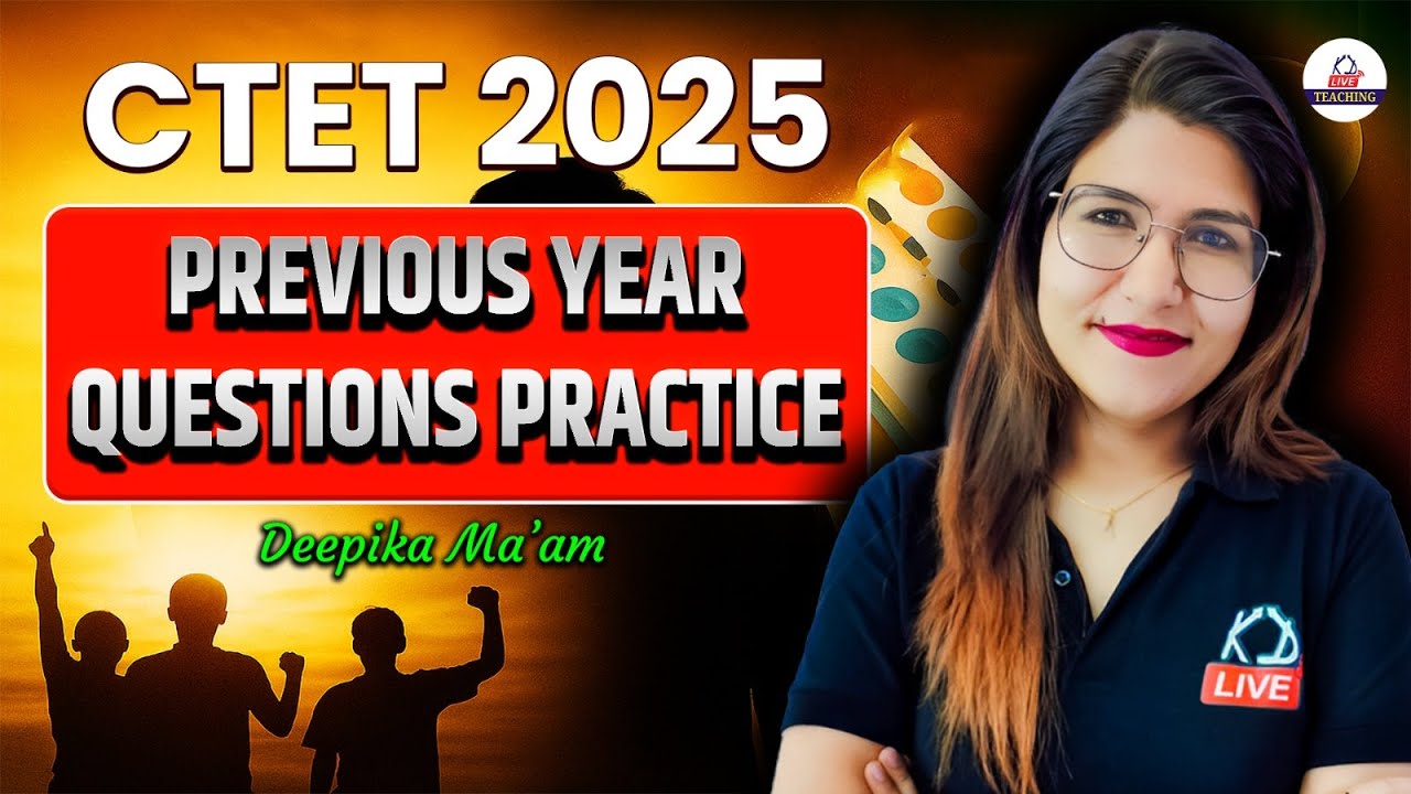 CTET 2025 | HINDI - PREVIOUS YEAR QUESTIONS PRACTICE | By Deepika Mam ...