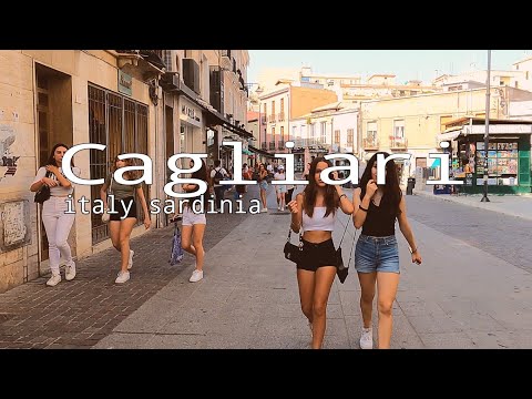 Cagliari Italy walking tour / street walking tour/ walk in the city