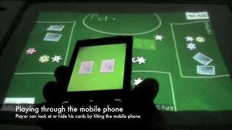 Poker Surface: Combining Mobile Phones and a Multi-Touch Surface in Interactive Card Games