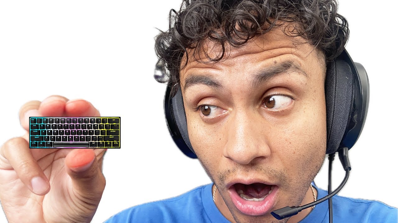 I Played Fortnite on World's SMALLEST Keyboard