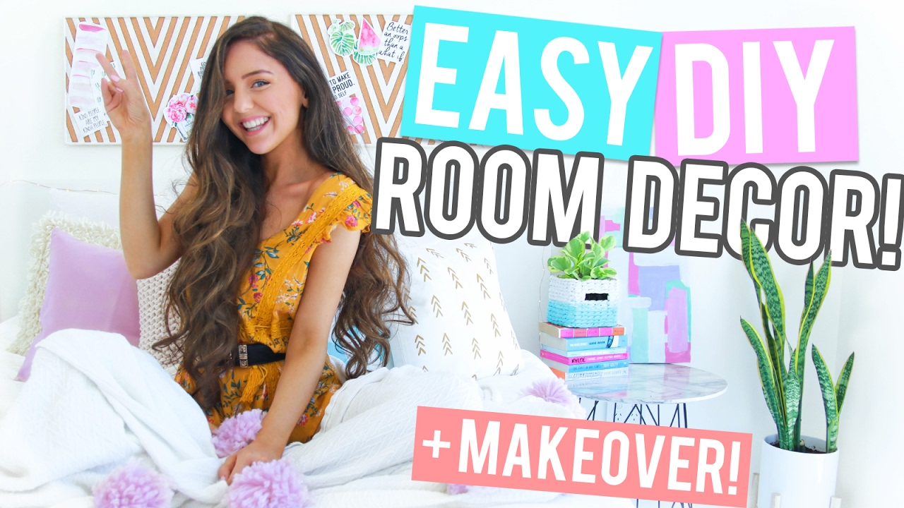 Easy Diy Room Decor Diy Makeover 2017 Mini Room Tour Cheap Affordable Youtube
