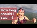 Outdoor swimming: how long should I stay in?