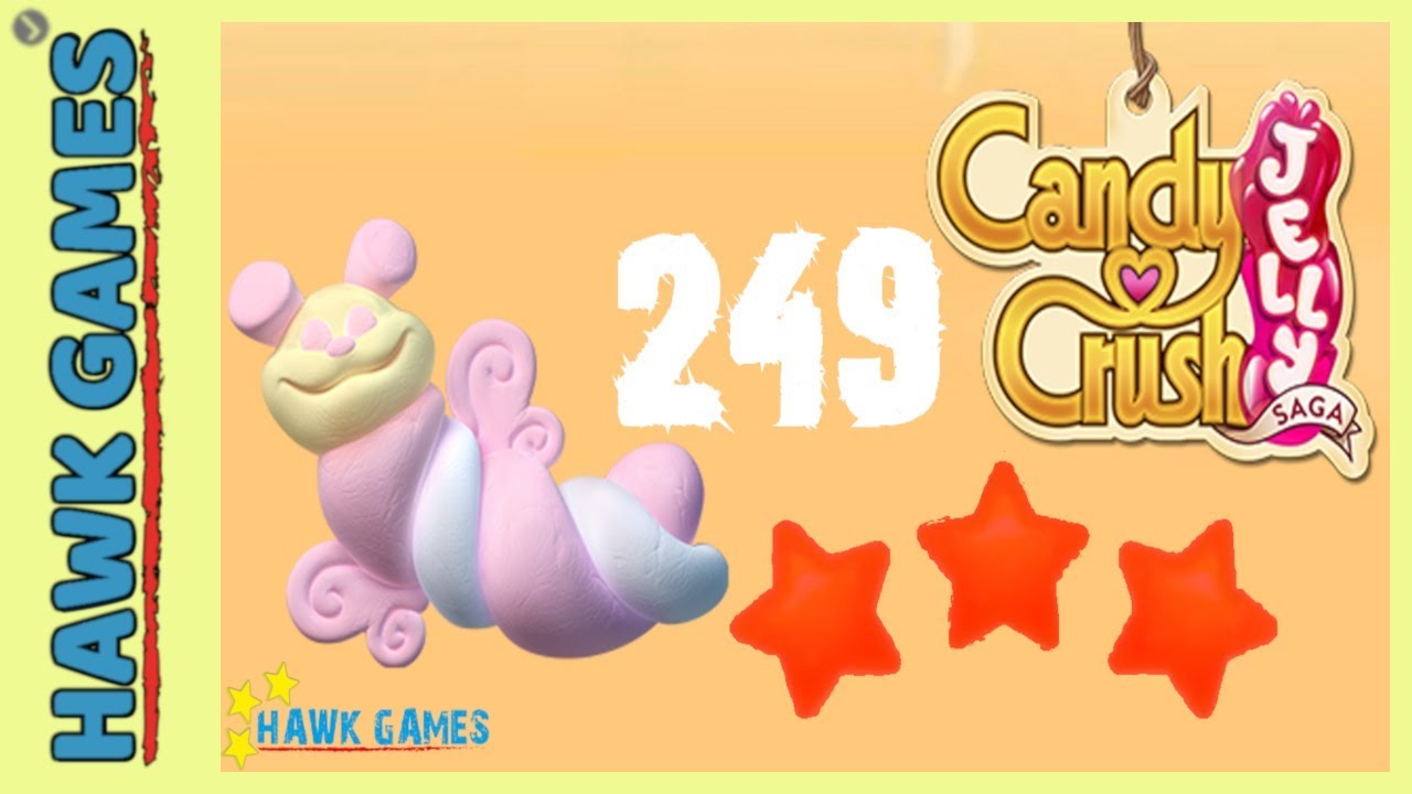 Puffler Candy Crush Jelly - 3 Stars Walkthrough Level 249 (Puffler mode) - YouTube