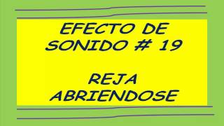 Reja Abriendose Terror Grid Efectos De Sonidos